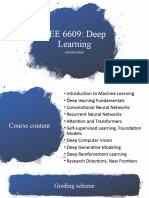 EEE - 6609 - 2022 - Deep Learning - Lecture - 1