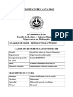 Cours Sur L'éthique Licence 1