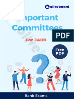 Important Committee For JAIIB