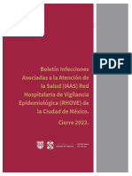 Boletín Infecciones Asociadas A La Atención de La Salud CDMX Cierre 2022