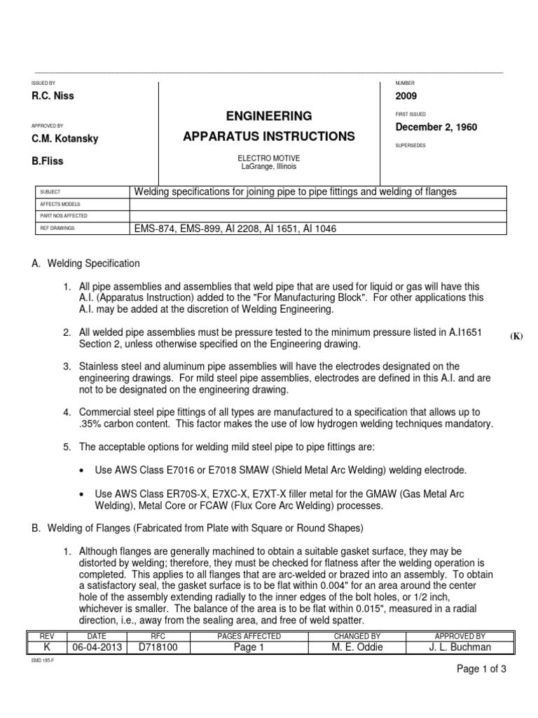 Engineering Apparatus Instructions: R.C. Niss 2009 | PDF | Pipe (Fluid ...