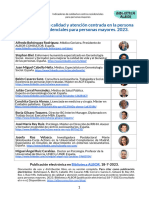 66 Indicadores de Calidad y Atencion Centrada en La Persona en Centros Residenciales para Personas Mayores 2023. Biblioteca ALBOR