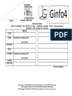 Emploi de Temps GINFO4