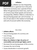 Inflation and Its Types