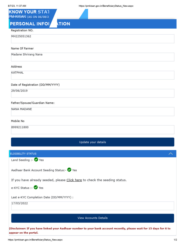 BeneficiaryStatus New | PDF