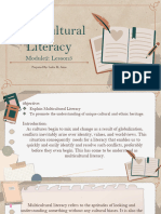 Multicultural Literacy - Vge Module 2 Lesson 3