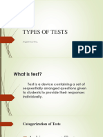 Types of Tests