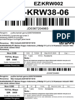 CKP-KRW38-06: Non Cod TOTAL Biaya IDR 8400 Note