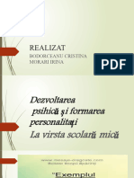 Dezvoltarea Psihica