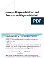 Network Diagram Method and Precedence Diagram Method