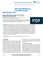 Segmented Bloom Filter Based Missing Tag