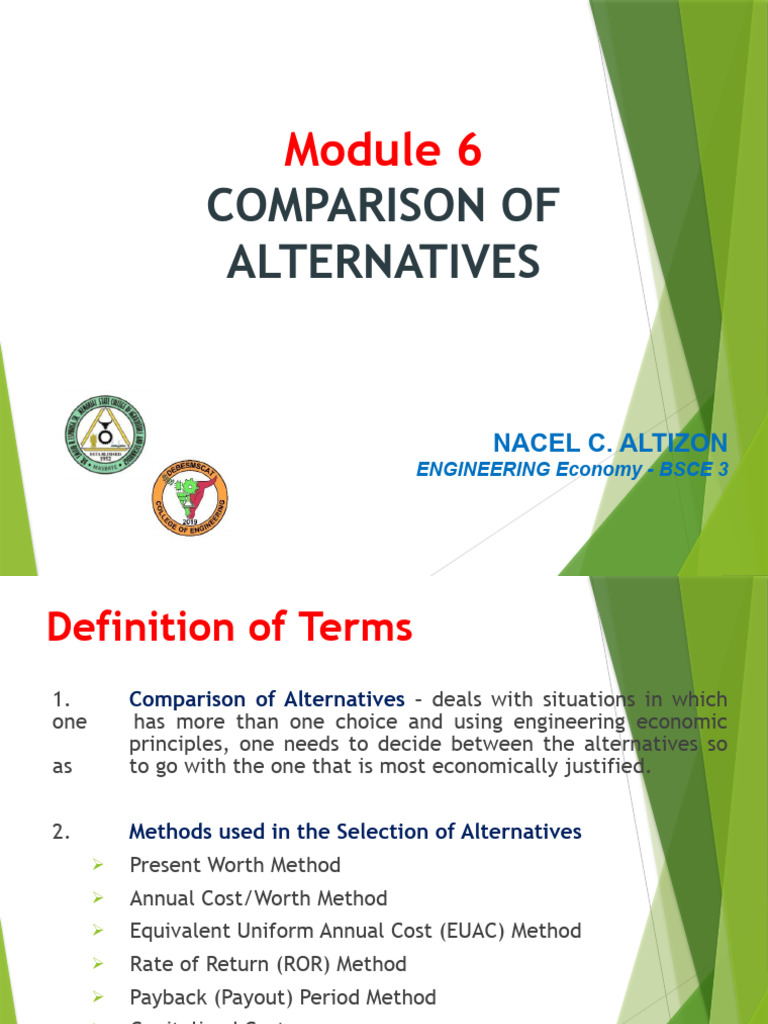 Engineering Economy Module 6 Download Free Pdf Depreciation Interest