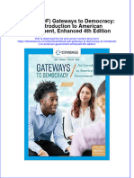 Full Download Ebook PDF Gateways To Democracy An Introduction To American Government Enhanced 4th Edition PDF