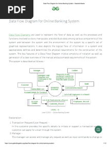 Data Flow Diagram For Online Banking System
