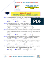 Phát triển câu 43 đề minh hoạ - Đề bài