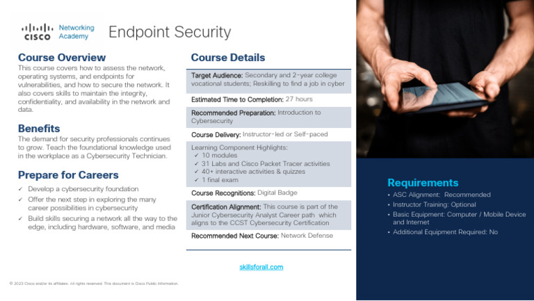Endpoint Security Course Overview | PDF | Computer Security | Security