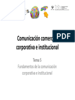 Tema 5 Elementos Fundamentales de La Comunicación Corporativa e Institucional 19 20