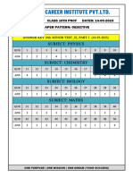 Answer Key 10th - Minor Test 02