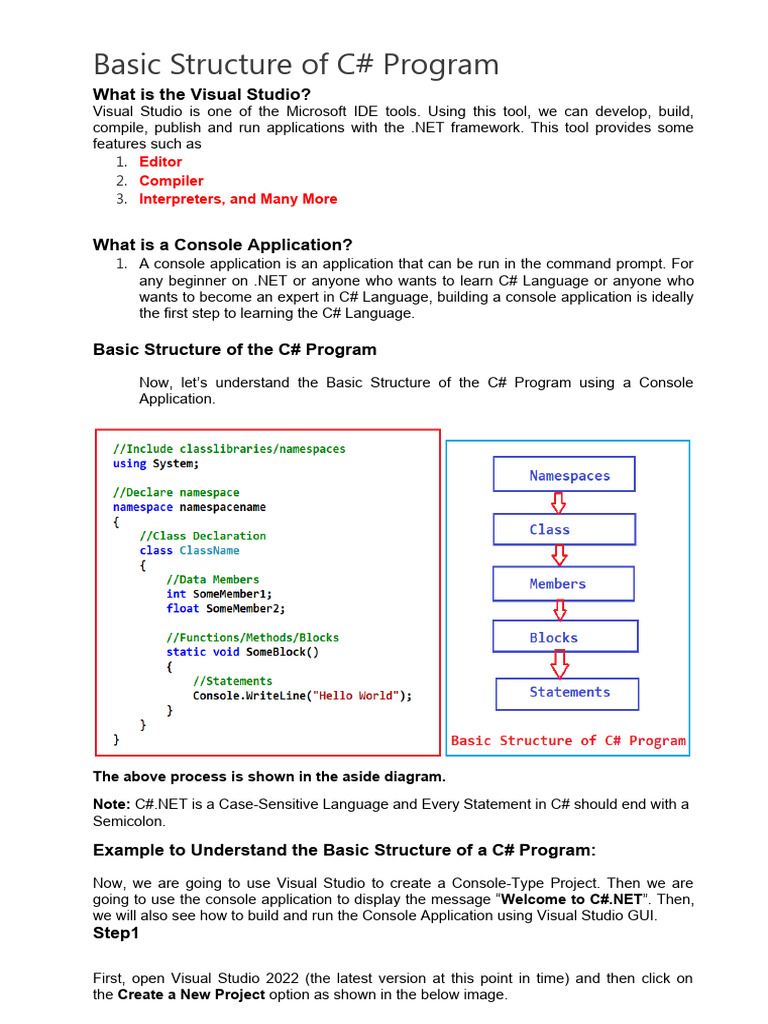 Basic Structure of C | PDF