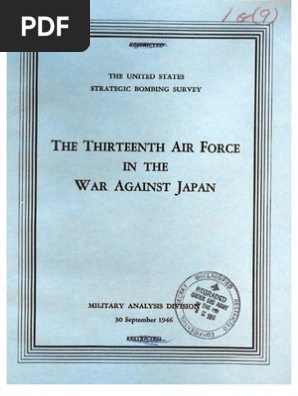 USSBS Report 69, The Thirteenth Air Force in the War Against Japan