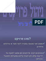  מצגת ניהול פרויקטים מאת דר' אבי גריפל