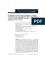 Evaluation of The Humoral Immune Response in BALBc