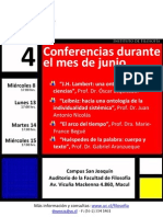 Afiche Conferencias Junio 2011