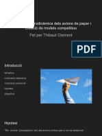 Anàlisi de L'aerodinàmica Dels Avions de Paper I Creació de Models Competitius