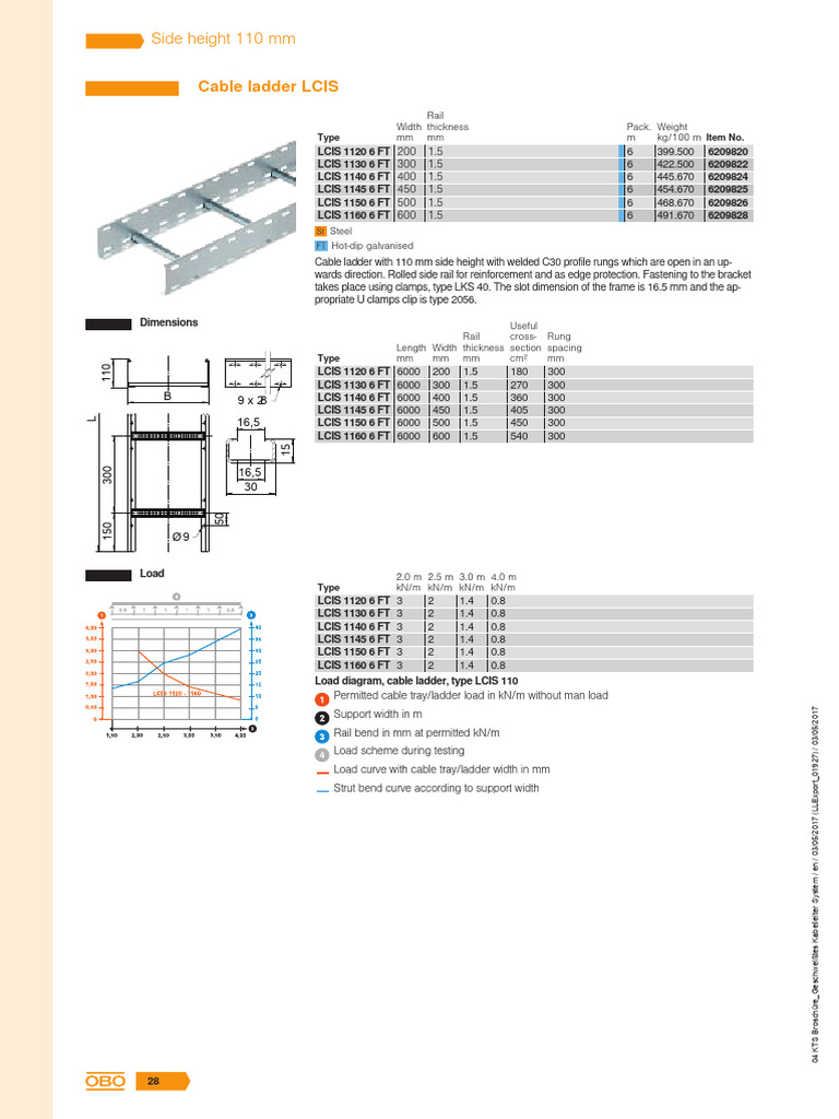 Cable Ladder Catalogue PDF Screw Galvanization