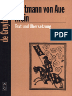 Iwein by Hartmann Von Aue, Thomas Cramer (HRSG., Übers.)