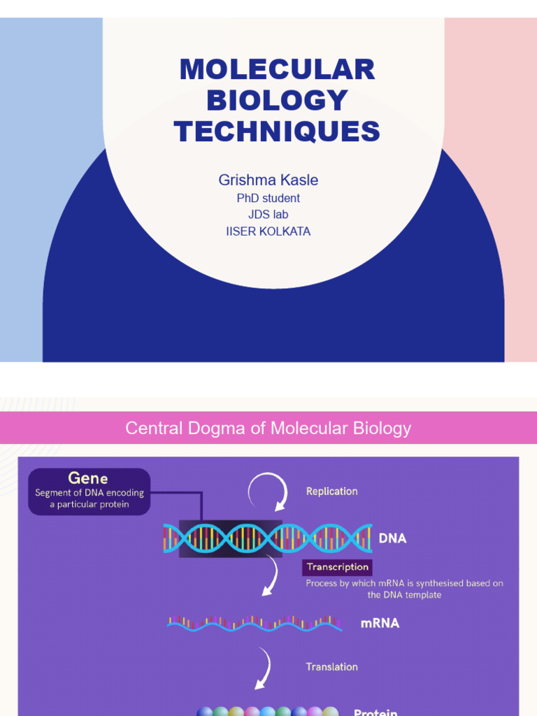 Molecular Tools and Techniques PDF