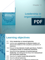 Topic11 - Leadership in Organisational Settings - Updated