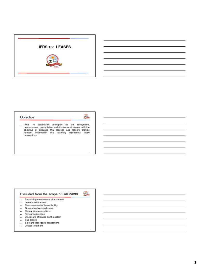 IFRS 16 Leases (S) | PDF | Lease | Interest
