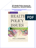 Full Download Ebook PDF Health Policy Issues An Economic Perspective Seventh Edition PDF