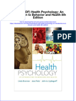 Full Download Ebook PDF Health Psychology An Introduction To Behavior and Health 8th Edition PDF