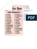 Spell Your Name Workout