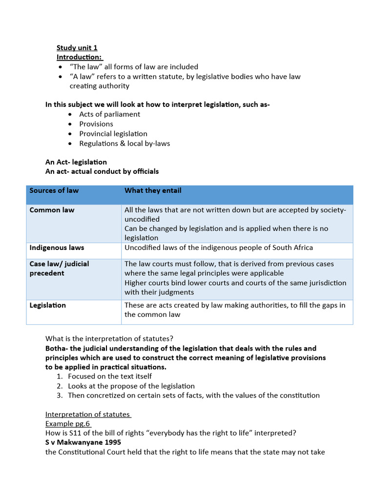 Study Unit 1 | PDF