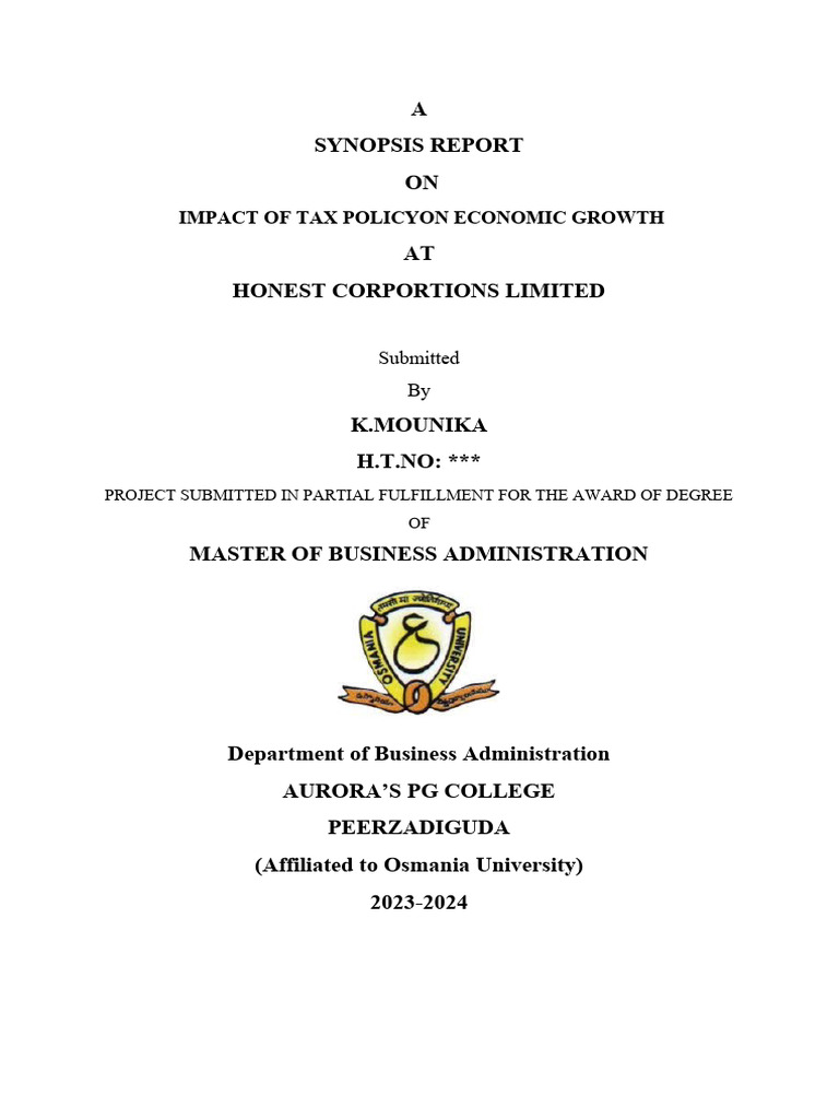 Tax Policy Impact on Economic Growth | PDF | Taxes | Income Tax