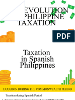 Philippine Taxation Under The Americans