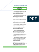 ESG Checklist