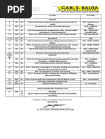 Baguio Let Schedule Updated