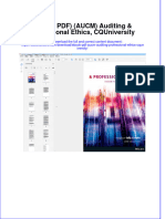 Ebook PDF Aucm Auditing Professional Ethics Cquniversity