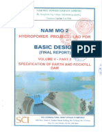 23. Volume V - Part 2 - Specification of Earth and Rockfill dam (Final report - Approval stamped)