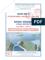24. Volume V - Part 3 - Specification of Hydro-Mechanical and Electro-Mechanical Equipment (Final report - Approval stamped)