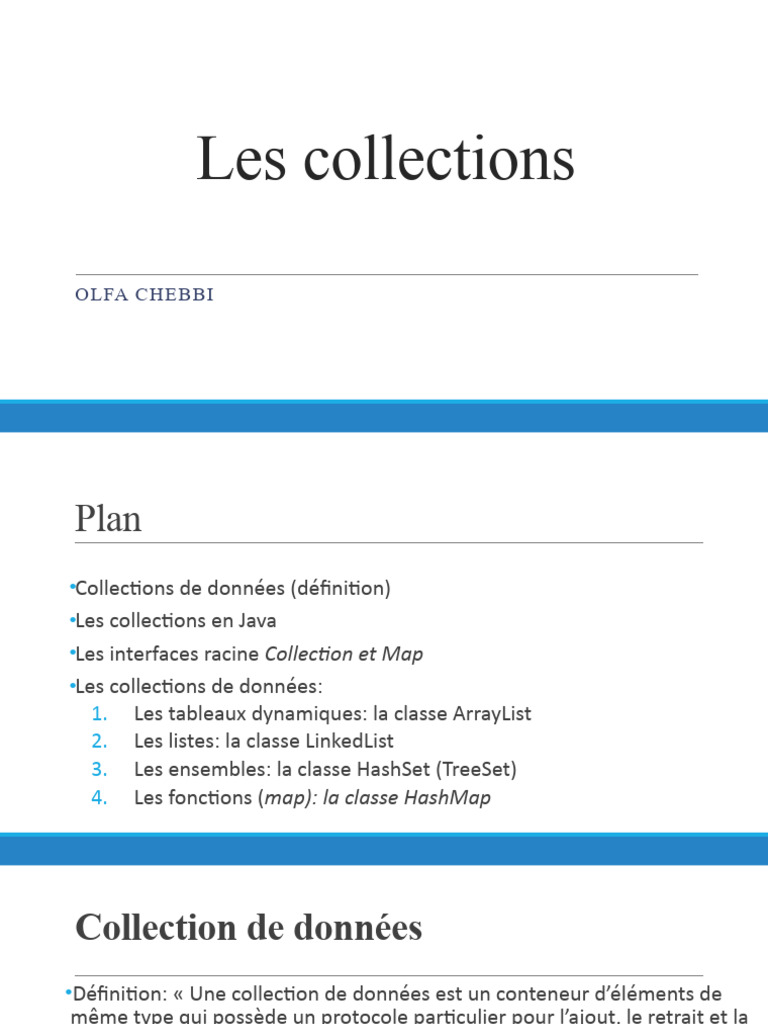 Collections de données en Java | PDF | Informatique théorique ...