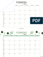 Calendario Febrero 2024 - UnaCasitaDePapel