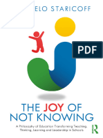 The Joy of Not Knowing A Philosophy of Education Transforming Teaching, Thinking, Learning and Leadership in Schools (Marcelo Staricoff) (Z-Library)