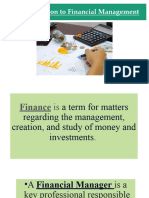 G-12 Introduction To Financial Management