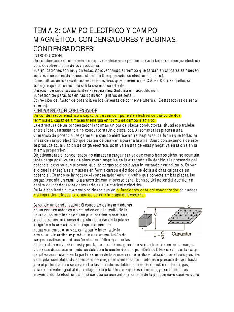 Javier Bernabé Villares - Tema 2 CAMPO ELECTRICO Y CAMPO MAGNÉTICO ...