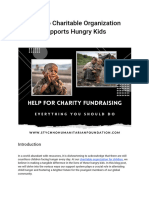 How Do Charitable Organization Supports Hungry Kids